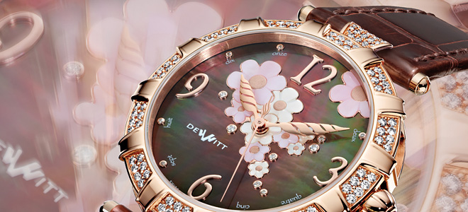 Цветы в дизайне наручных часов (23 фото)