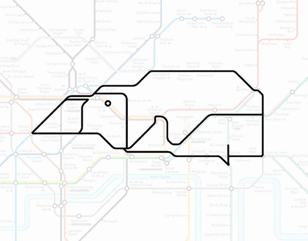 Животные на схеме лондонского метрополитена (13)