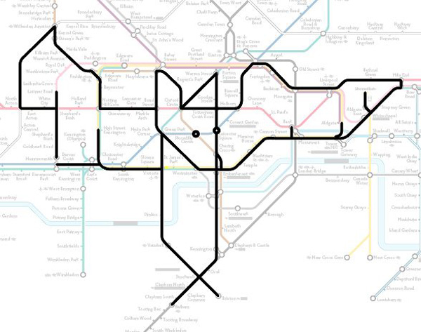 Животные на схеме лондонского метрополитена (11)