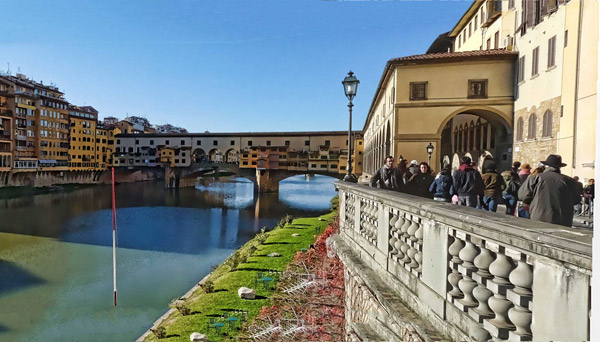 Мост Понте Веккьо во Флоренции
