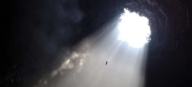 Пещера Ласточек в Мексике (5 фото)
