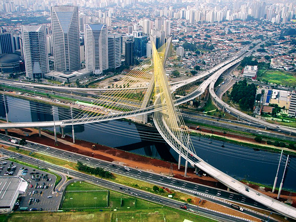 Подвесной мост Оливейра в Сан-Паулу