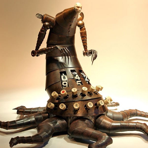 Грег Брозертон и его стимпанк скульптуры