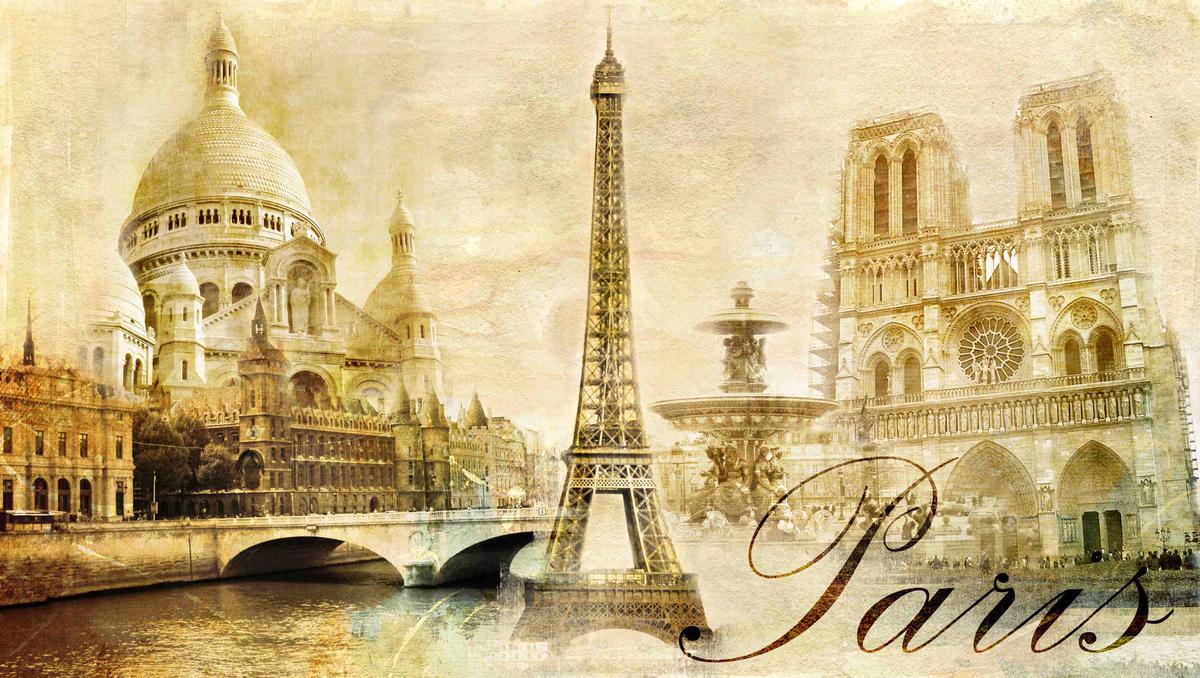 beautiful Paris - vintage post card